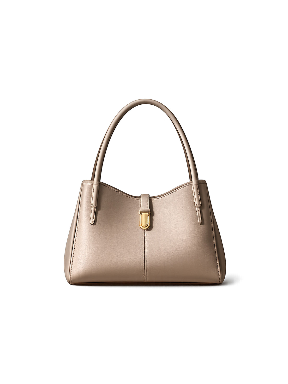 Taupe Leather Tote
