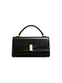 Burgundy Leather Top Handle Bag